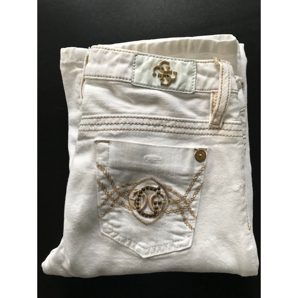 Guess Premium White Straight Jeans